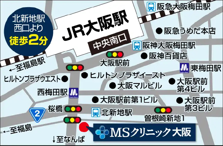 大阪院のアクセスマップ